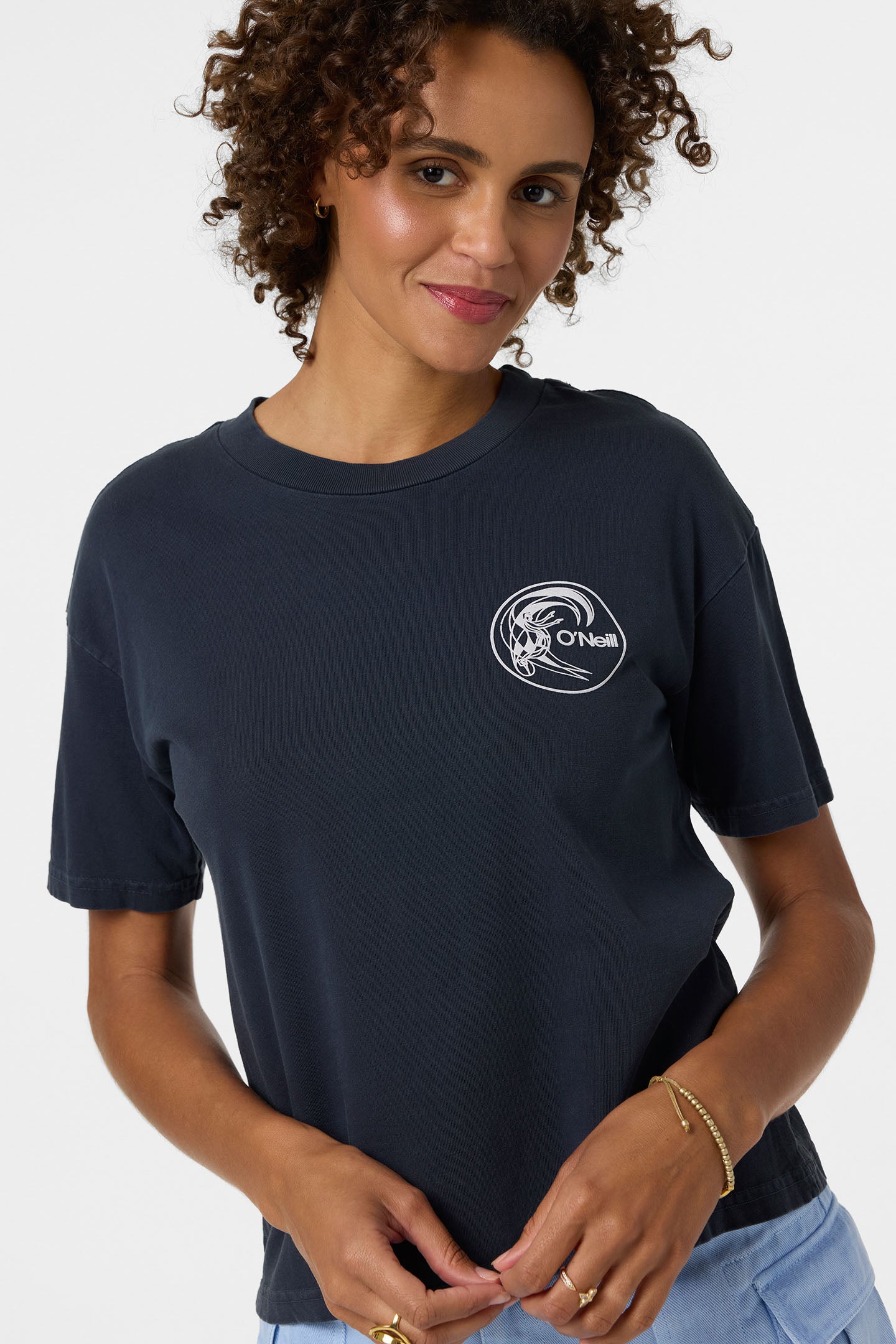 O'Riginals Salty Circle Surfer Easy Tee - Navy | O'Neill