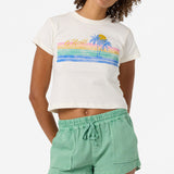 Retro Stripe Fitted Tee