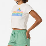 Retro Stripe Fitted Tee