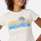 Retro Stripe Fitted Tee