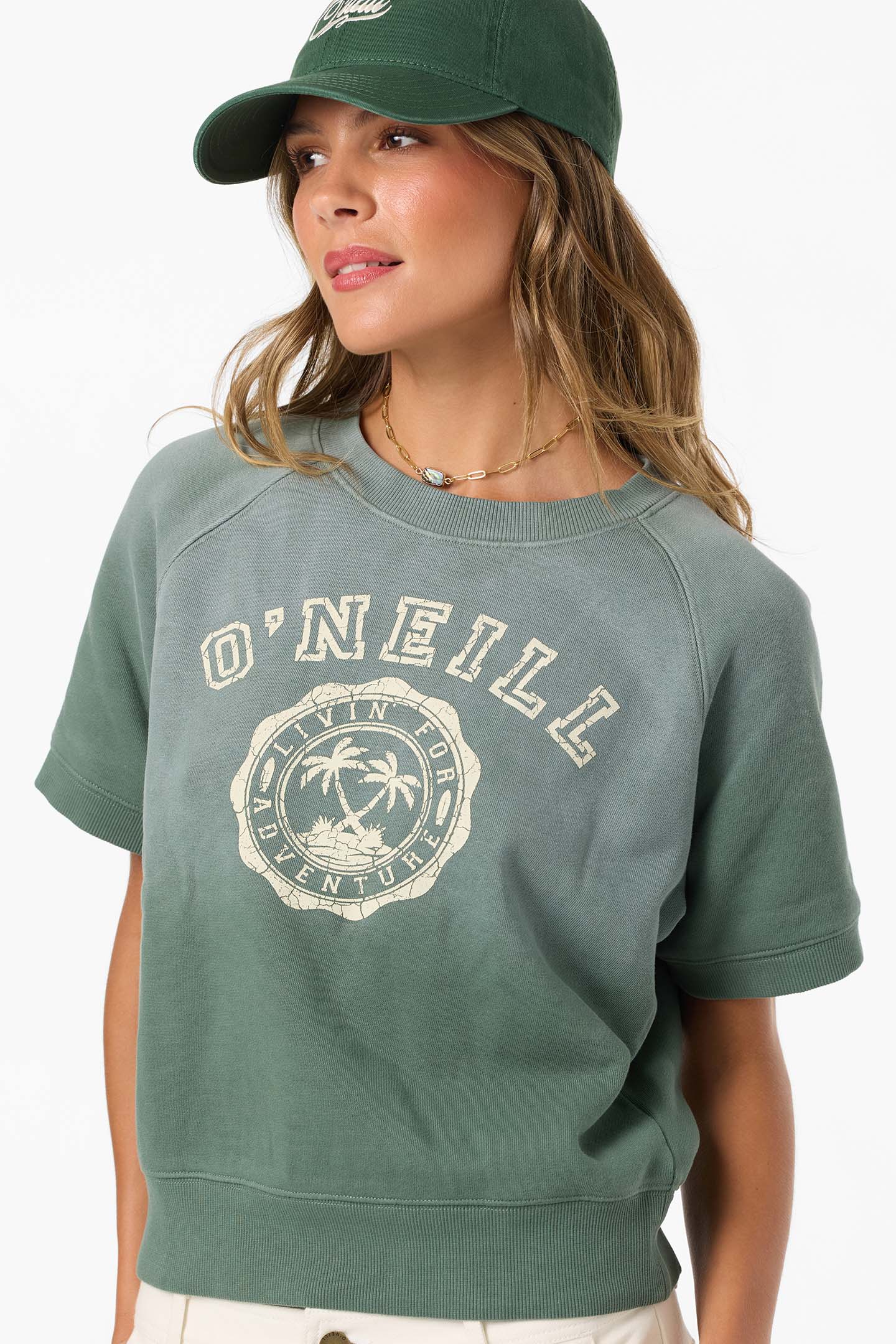 O'Riginals Athletic Seal Vintage Fleece Tee - Dark Forest | O'Neill