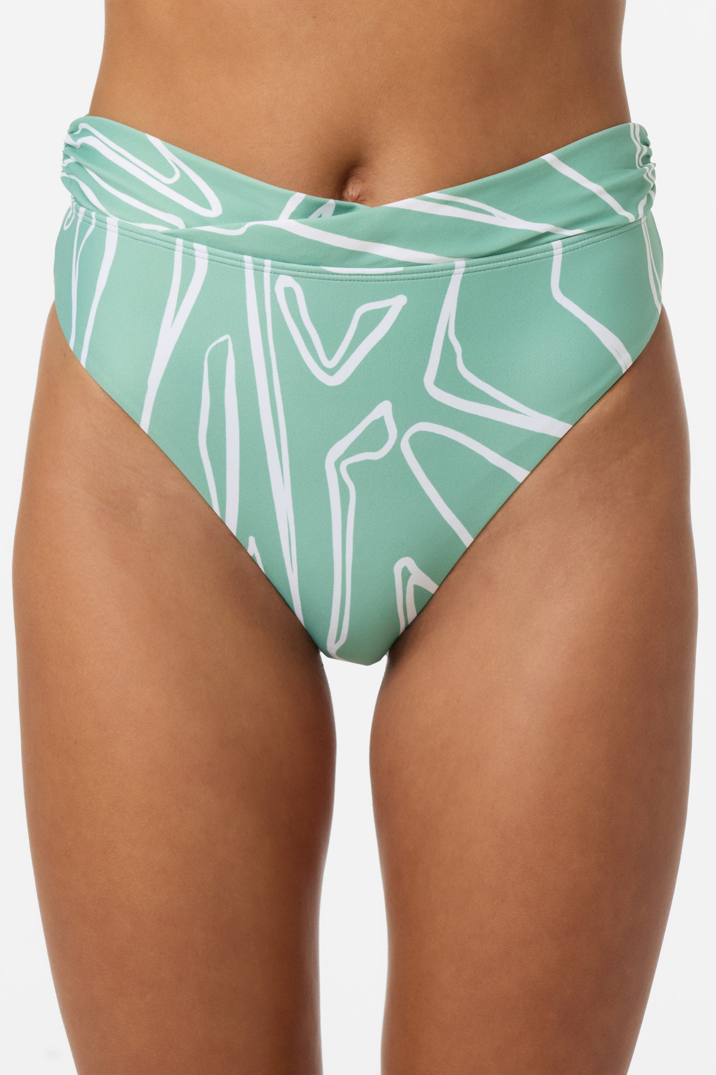 Ziggy Geo Stellan High Rise Skimpy Bottoms - Green | O'Neill
