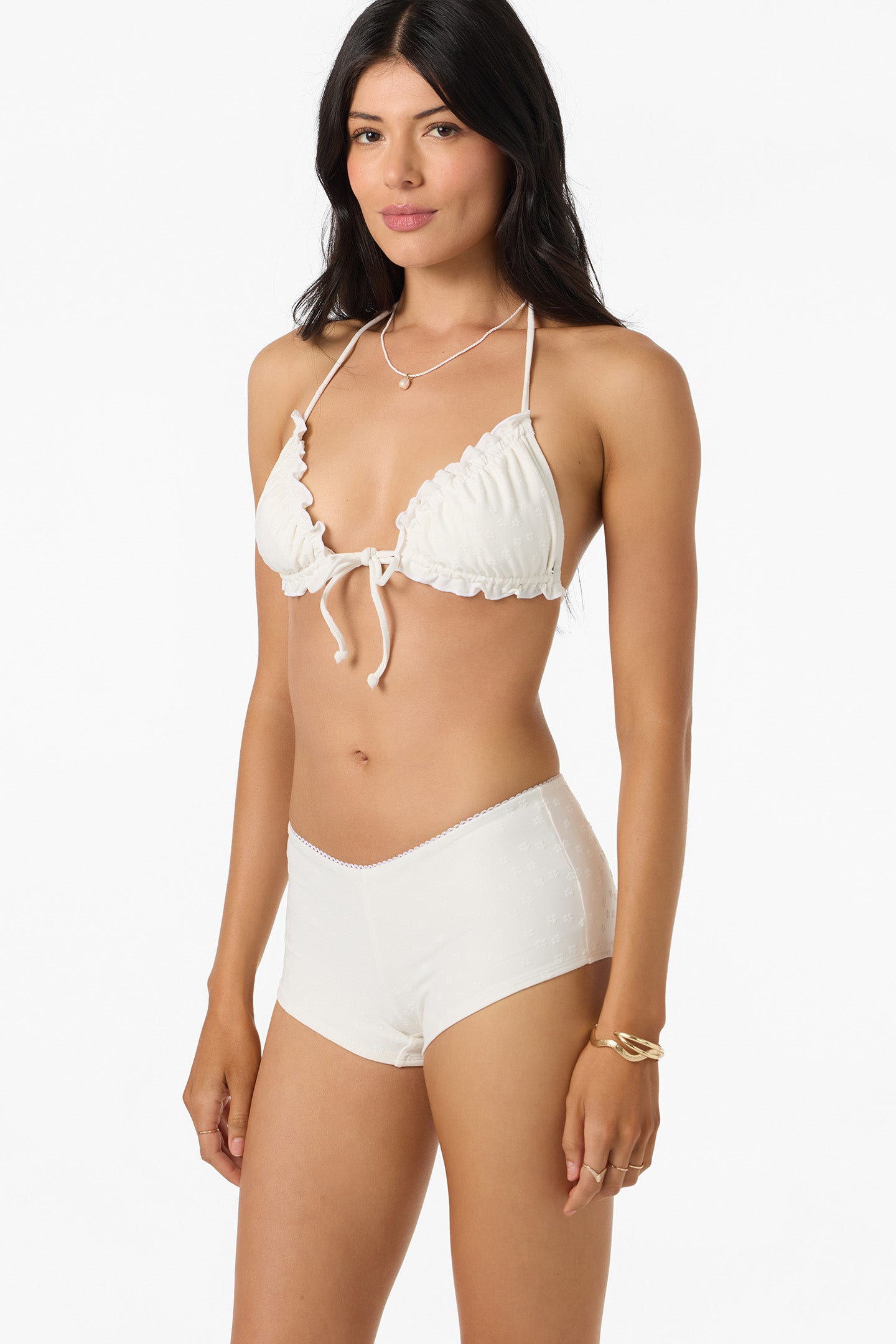 Darling Daisy Loveland Triangle Top - White | O'Neill