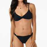 Hibiscus Tide Malibu Bralette Top - Black | O'Neill