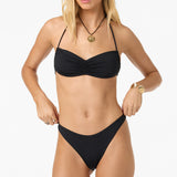 Saltwater Solids Tidal Bralette Top - Black | O'Neill