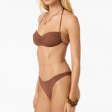 Saltwater Solids Tidal Bralette Top - Coconut Brown | O'Neill