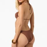 Saltwater Solids Tidal Bralette Top - Coconut Brown | O'Neill