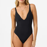 Saltwater Solids Edgewater One-Piece - Black | O'Neill