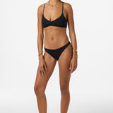 Saltwater Solids Hermosa Skimpy Bottoms - Black | O'Neill