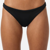 Saltwater Solids Hermosa Skimpy Bottoms - Black | O'Neill