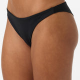 Saltwater Solids Hermosa Skimpy Bottoms - Black | O'Neill