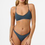 Saltwater Solids Hermosa Skimpy Bottoms - Slate | O'Neill