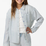 Girl's Leni Stripe Relaxed Long Sleeve Top - Tofu | O'Neill