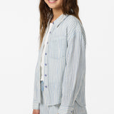 Girl's Leni Stripe Relaxed Long Sleeve Top -  | O'Neill