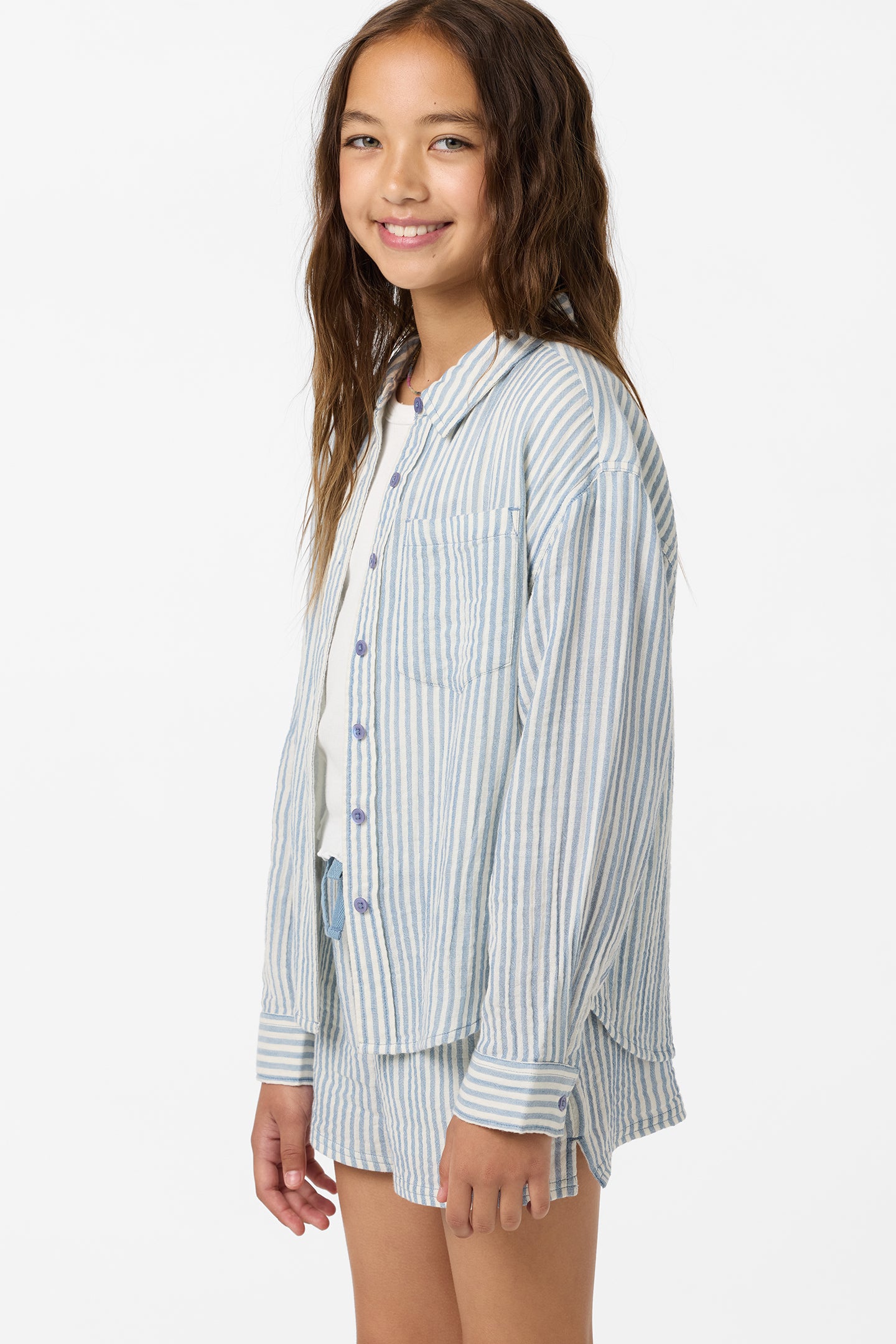 Girl's Leni Stripe Relaxed Long Sleeve Top -  | O'Neill