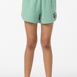 Girl's Tropic Melt Scallop Lounge Shorts - Green | O'Neill
