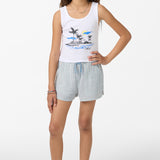 Girl's Brenda Stripe Shorts - Tofu | O'Neill