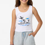 Girl's Brenda Stripe Shorts - Tofu | O'Neill