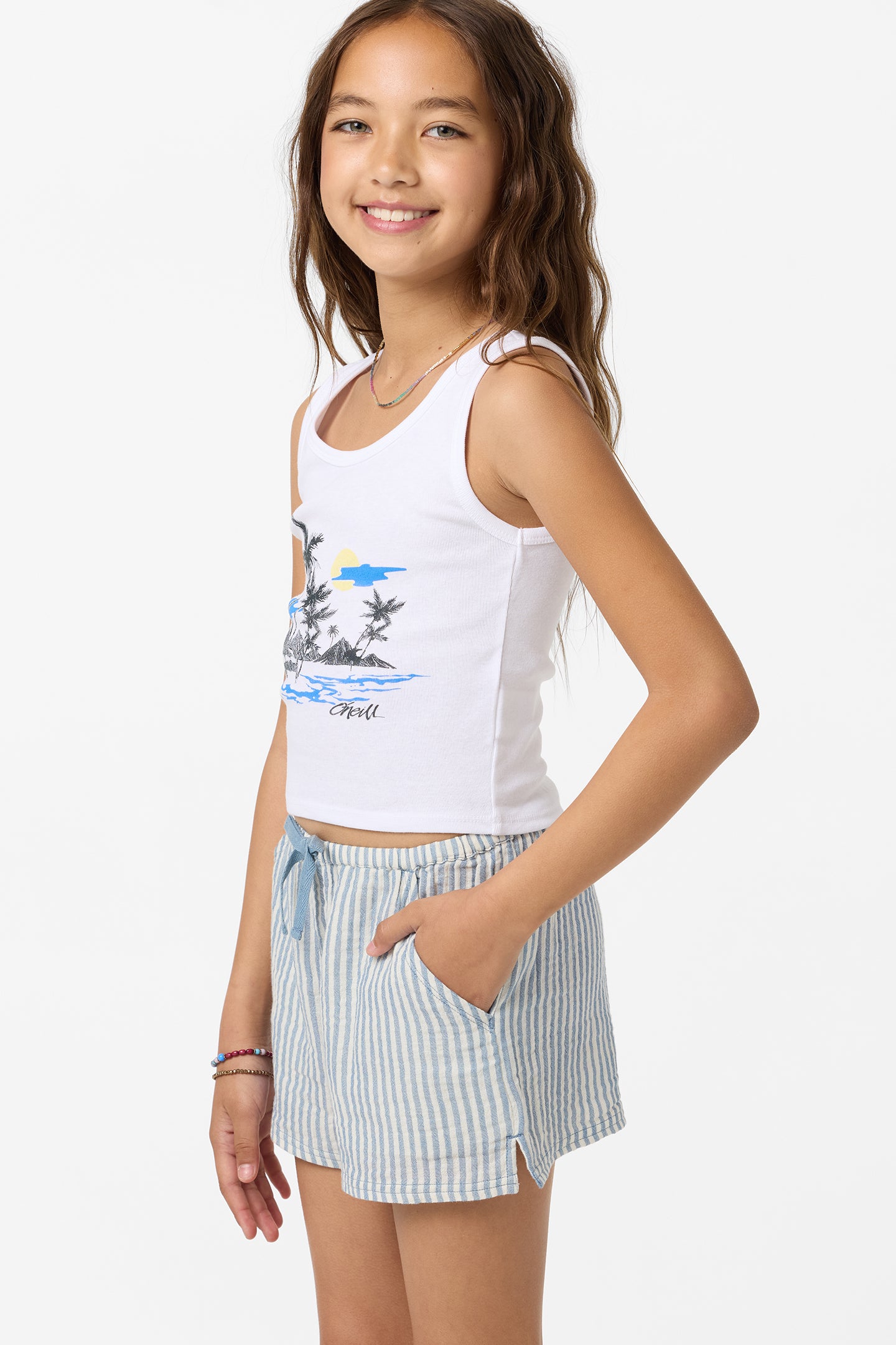 Girl's Brenda Stripe Shorts -  | O'Neill