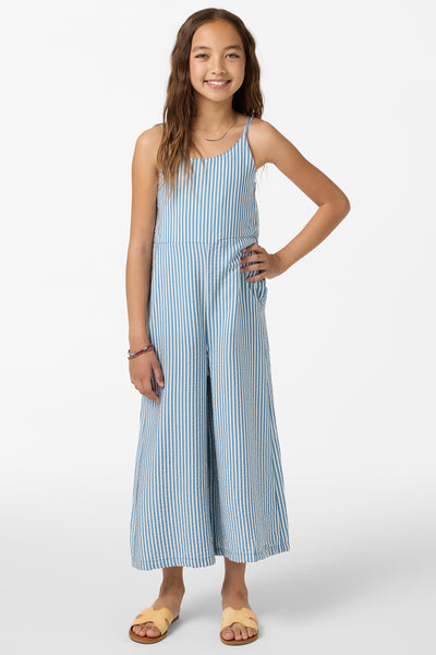 Girl's Miko Stripe Jumper Romper/Jumper - Tofu | O'Neill