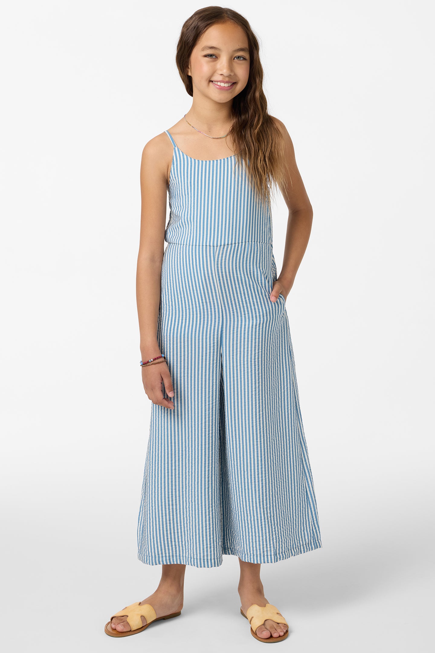 Girl's Miko Stripe Jumper - Tofu | O'Neill