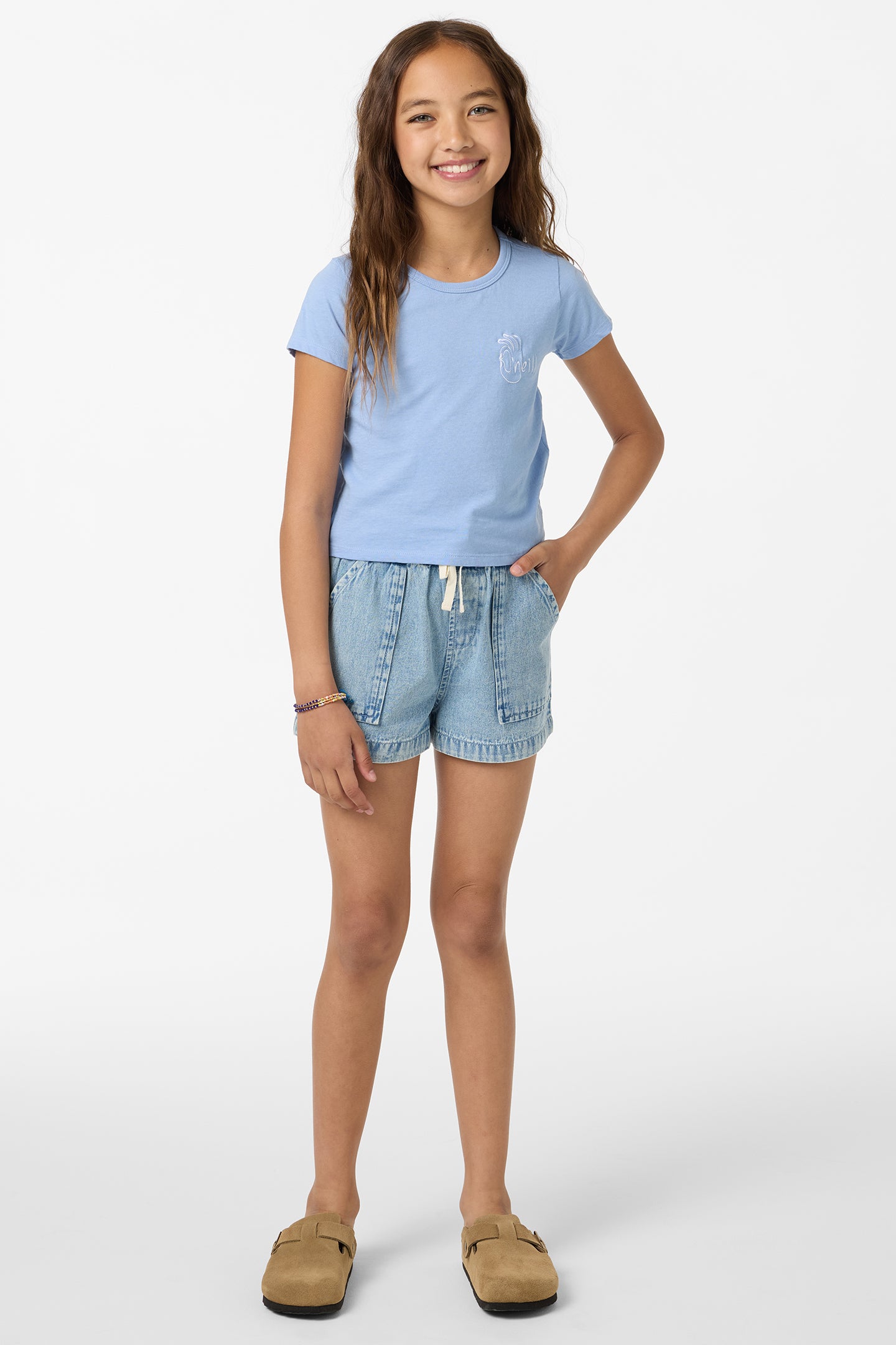 Girl's Okeedoke Willa Skimmer Tee - Blue Glass | O'Neill