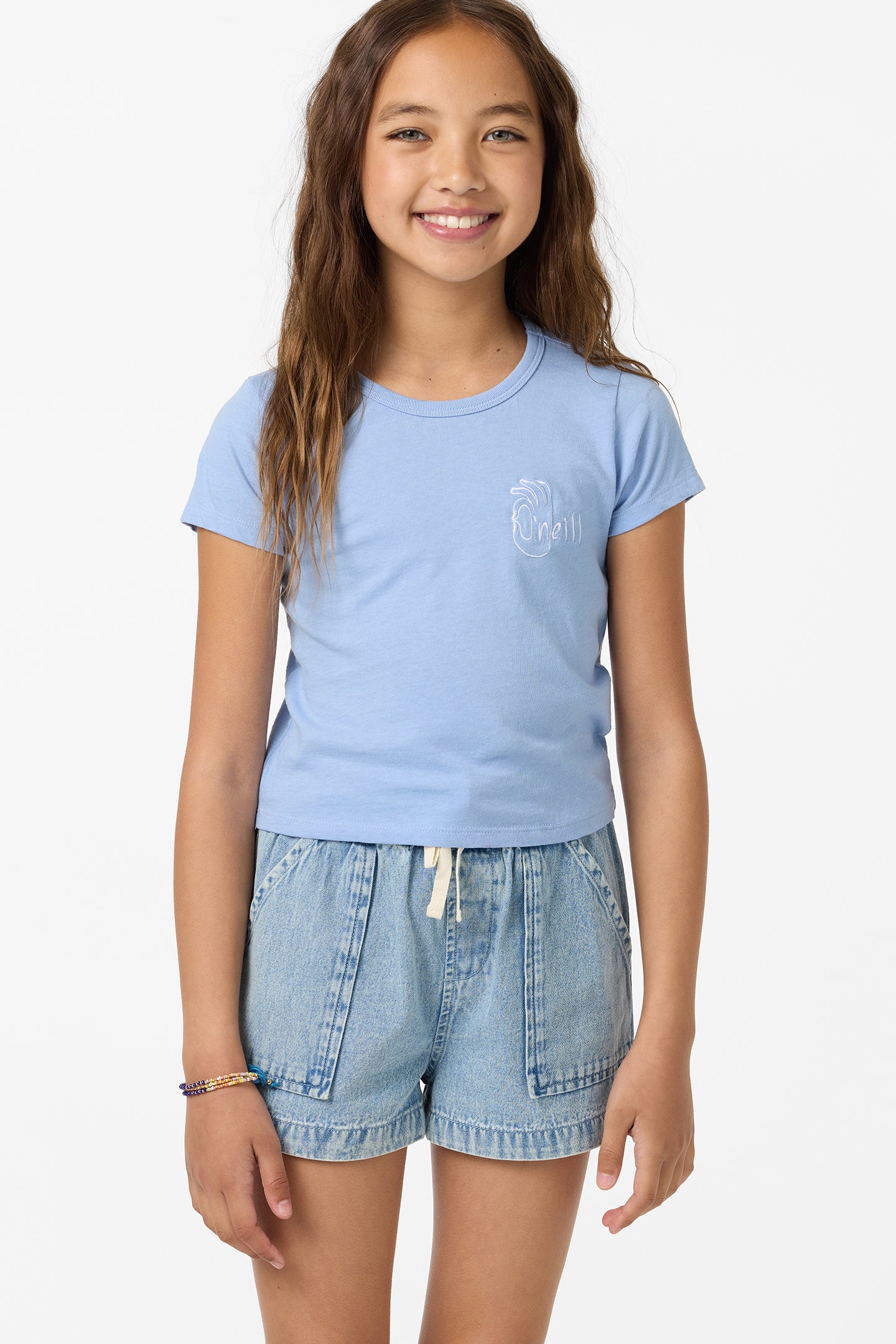Girl's Okeedoke Willa Skimmer Tee - Blue Glass | O'Neill
