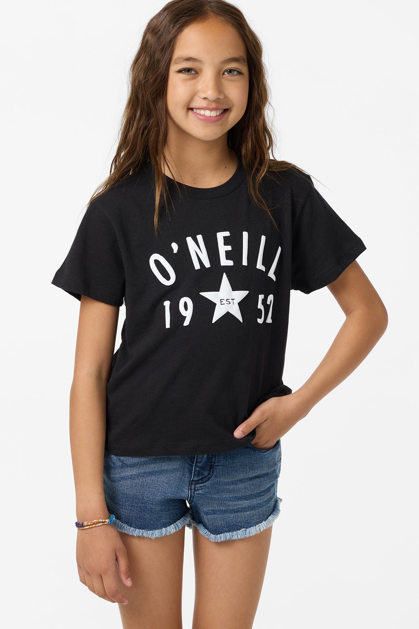Girl's Starry Willa Skimmer Tee - Black | O'Neill