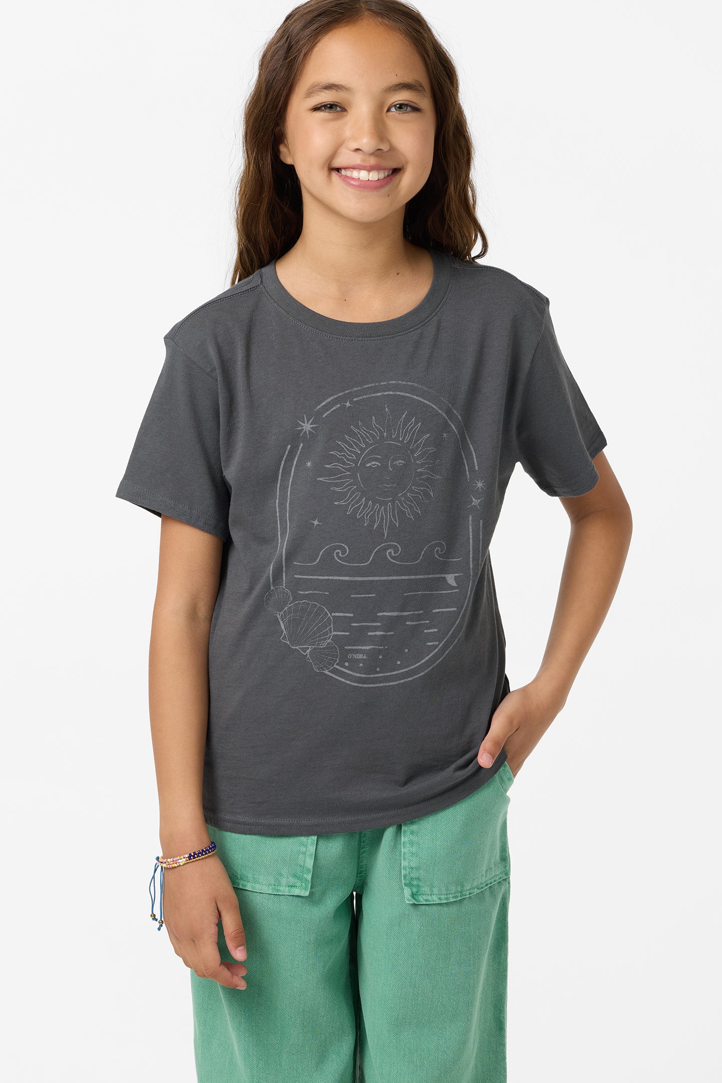 Girl's Sun Shell Angie Tee - Phantom | O'Neill