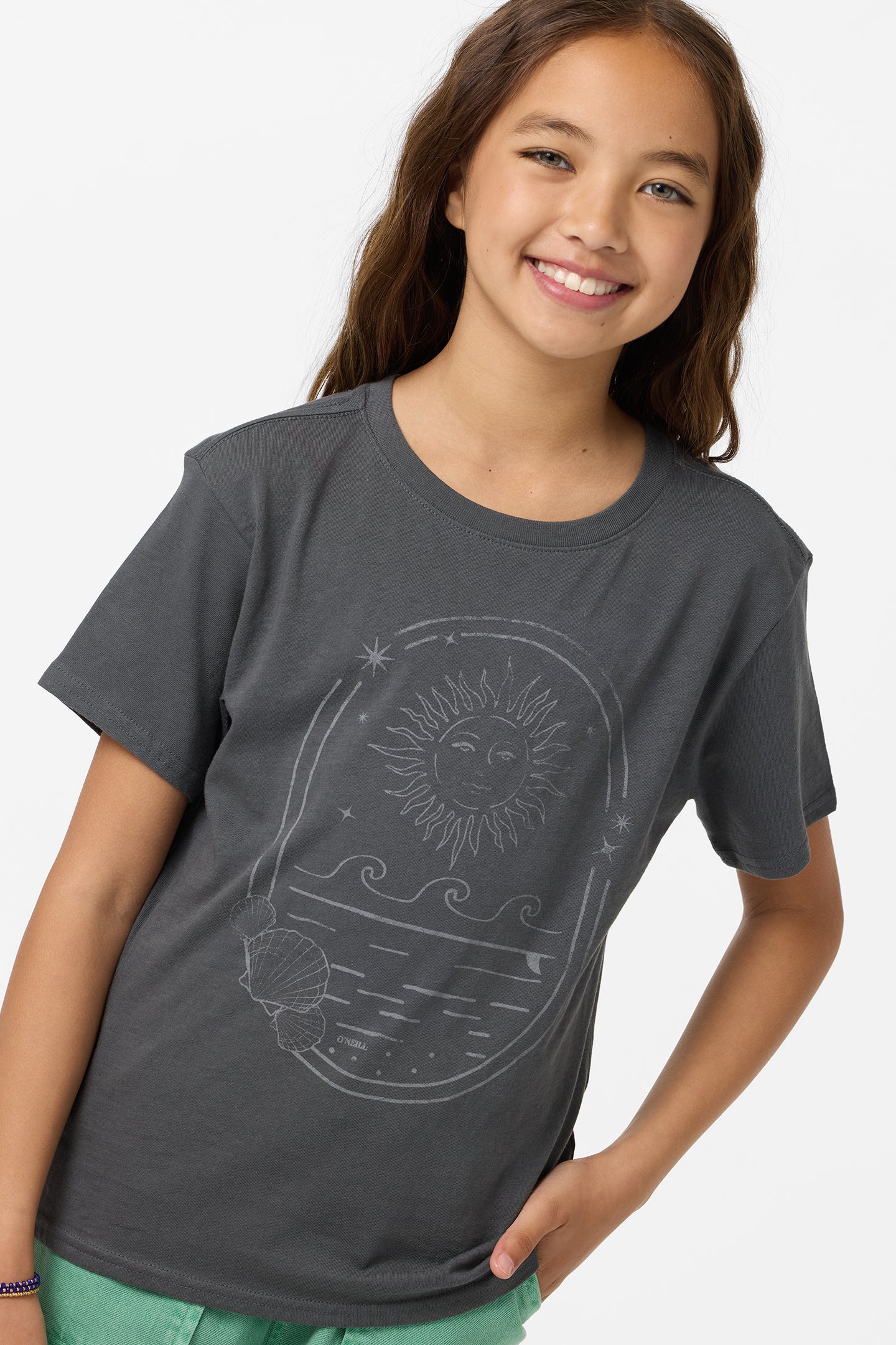 Girl's Sun Shell Angie Tee - Phantom | O'Neill