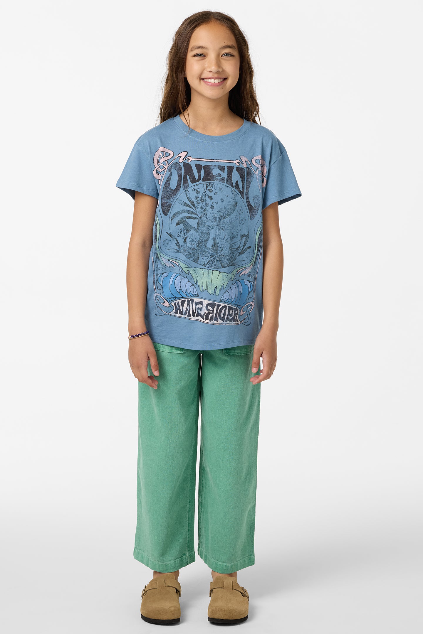 Girl's Wave Rider Oversized Tee - Captain'S Blue | O'Neill