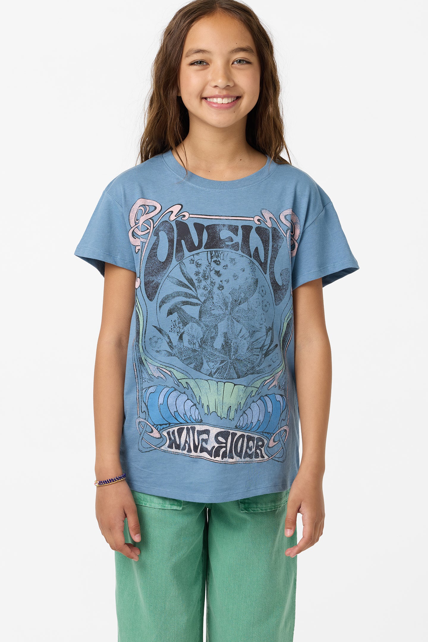 Girl's Wave Rider Oversized Tee - Captain'S Blue | O'Neill