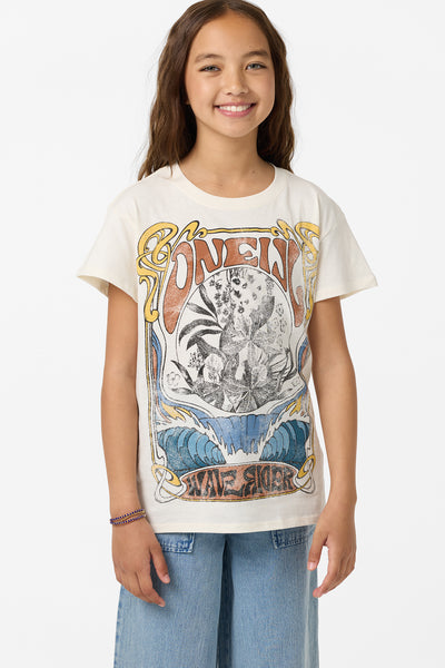 Girl's Wave Rider Oversized Tee - Tofu | O'Neill