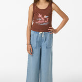 Girl's Motu Tristan Tank - Coconut Brown | O'Neill