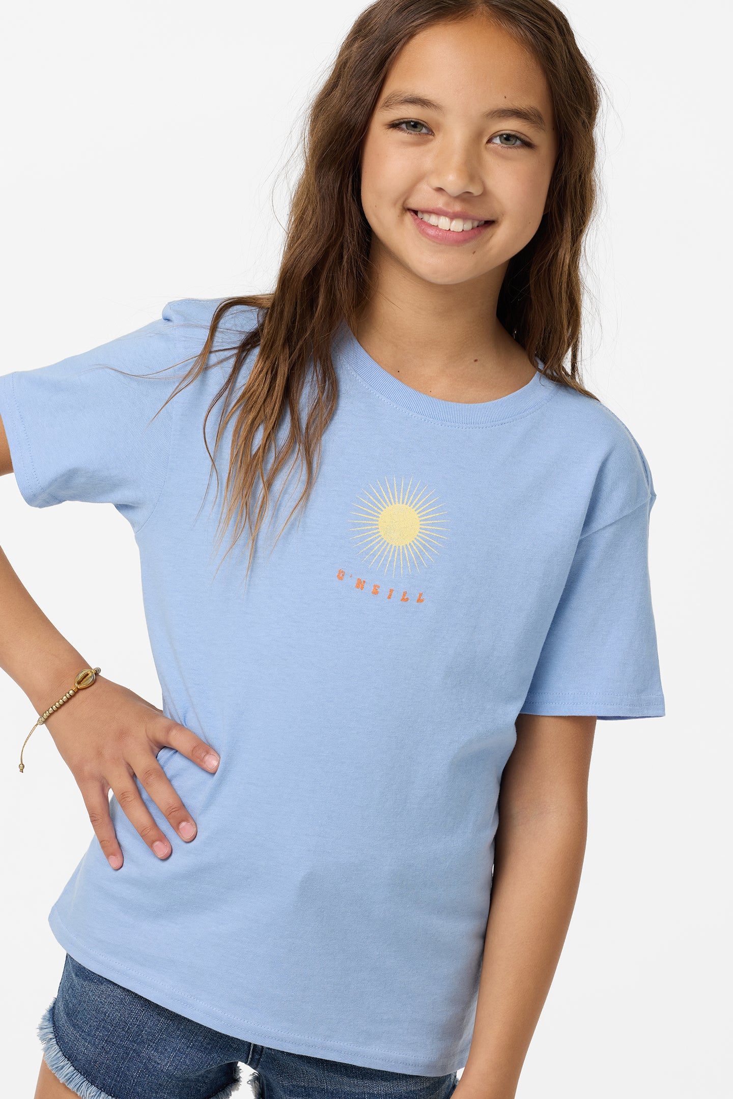 Girl's Mystic Sun Angie Tee - Blue Glass | O'Neill