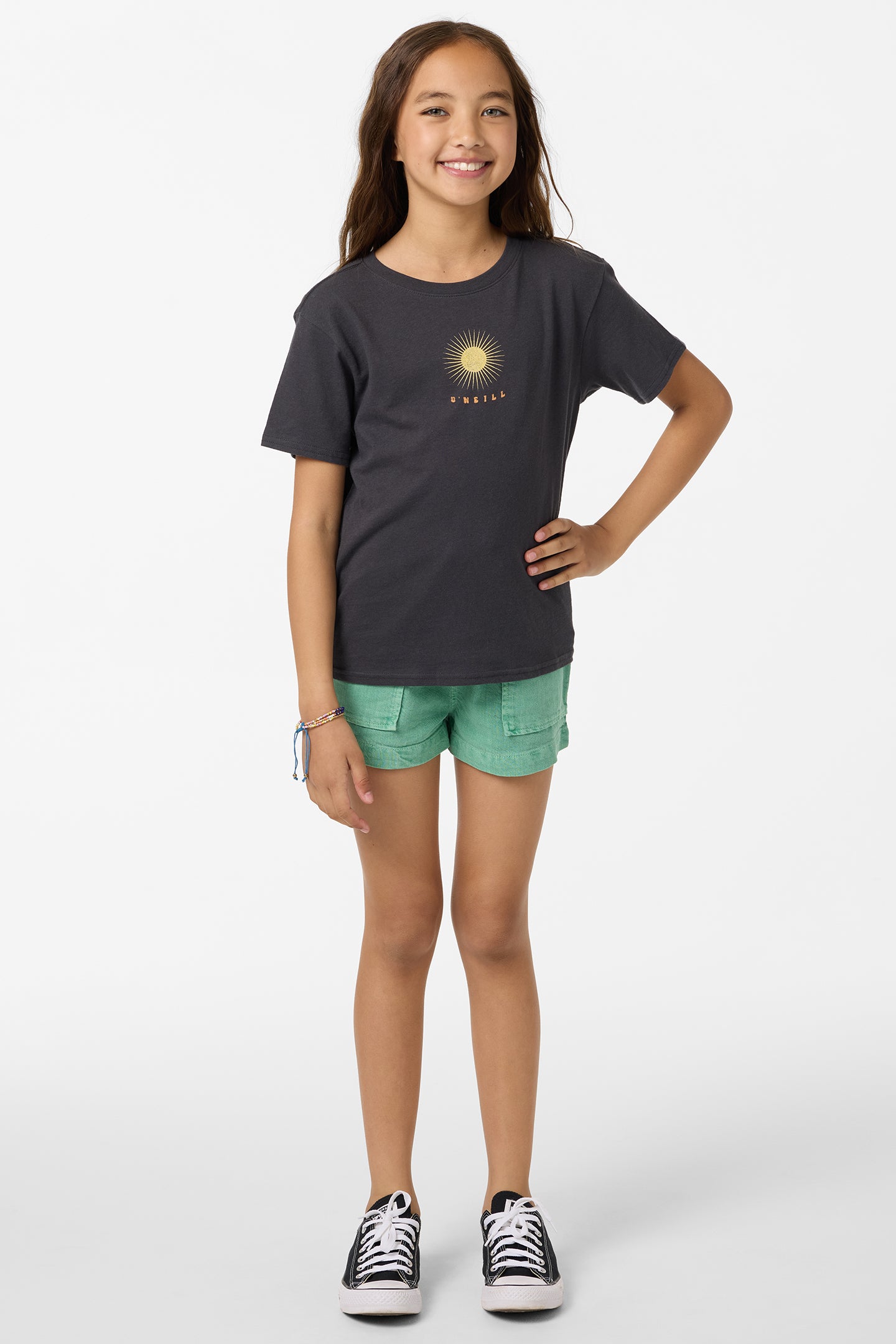 Girl's Mystic Sun Angie Tee - Dark Shadow | O'Neill
