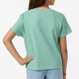 Girl's Retro Stripe Willa Skimmer Tee - Green | O'Neill