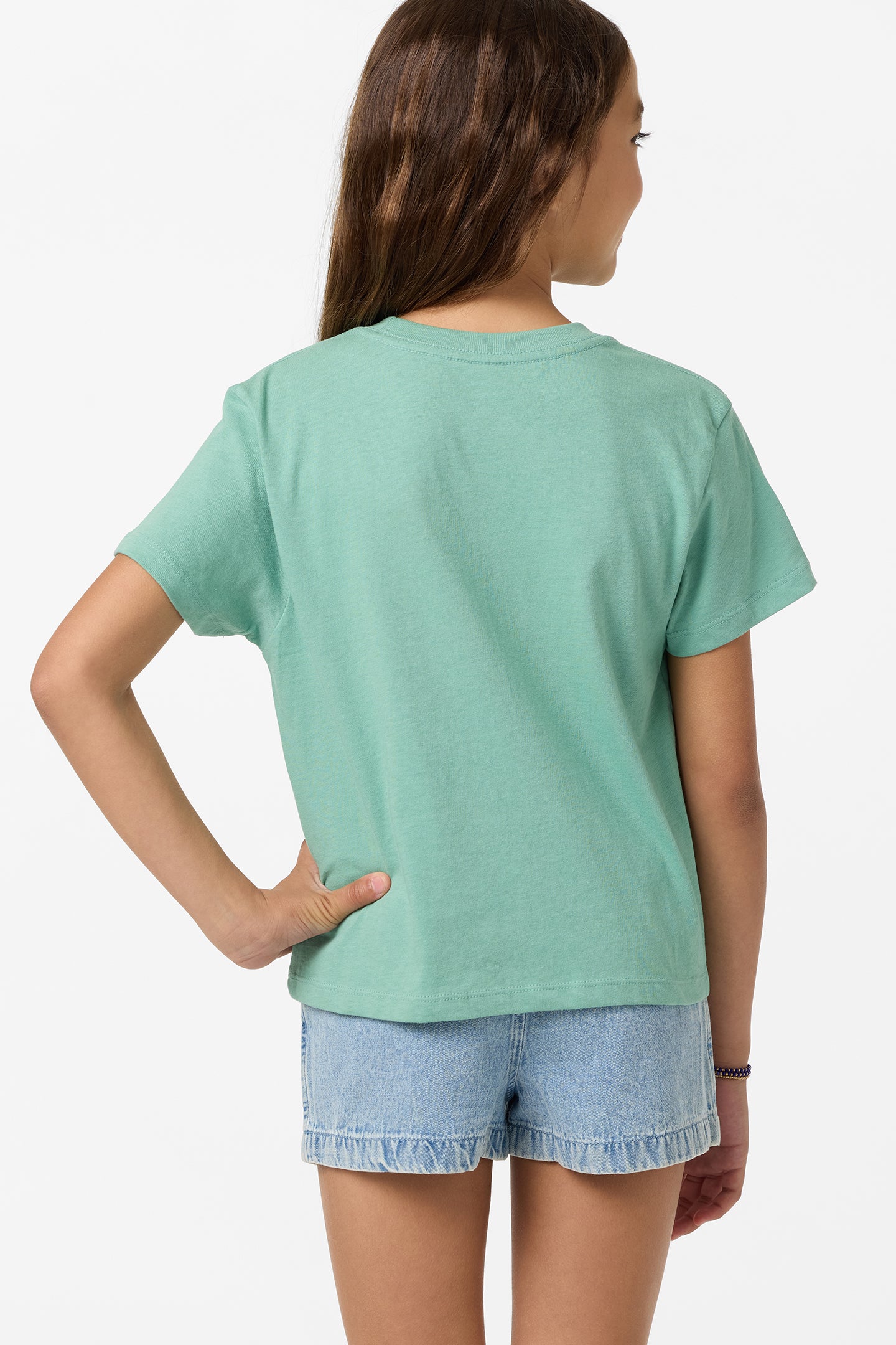 Girl's Retro Stripe Willa Skimmer Tee - Green | O'Neill