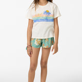 Girl's Retro Stripe Willa Skimmer Tee - Tofu | O'Neill