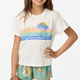 Girl's Retro Stripe Willa Skimmer Tee - Tofu | O'Neill