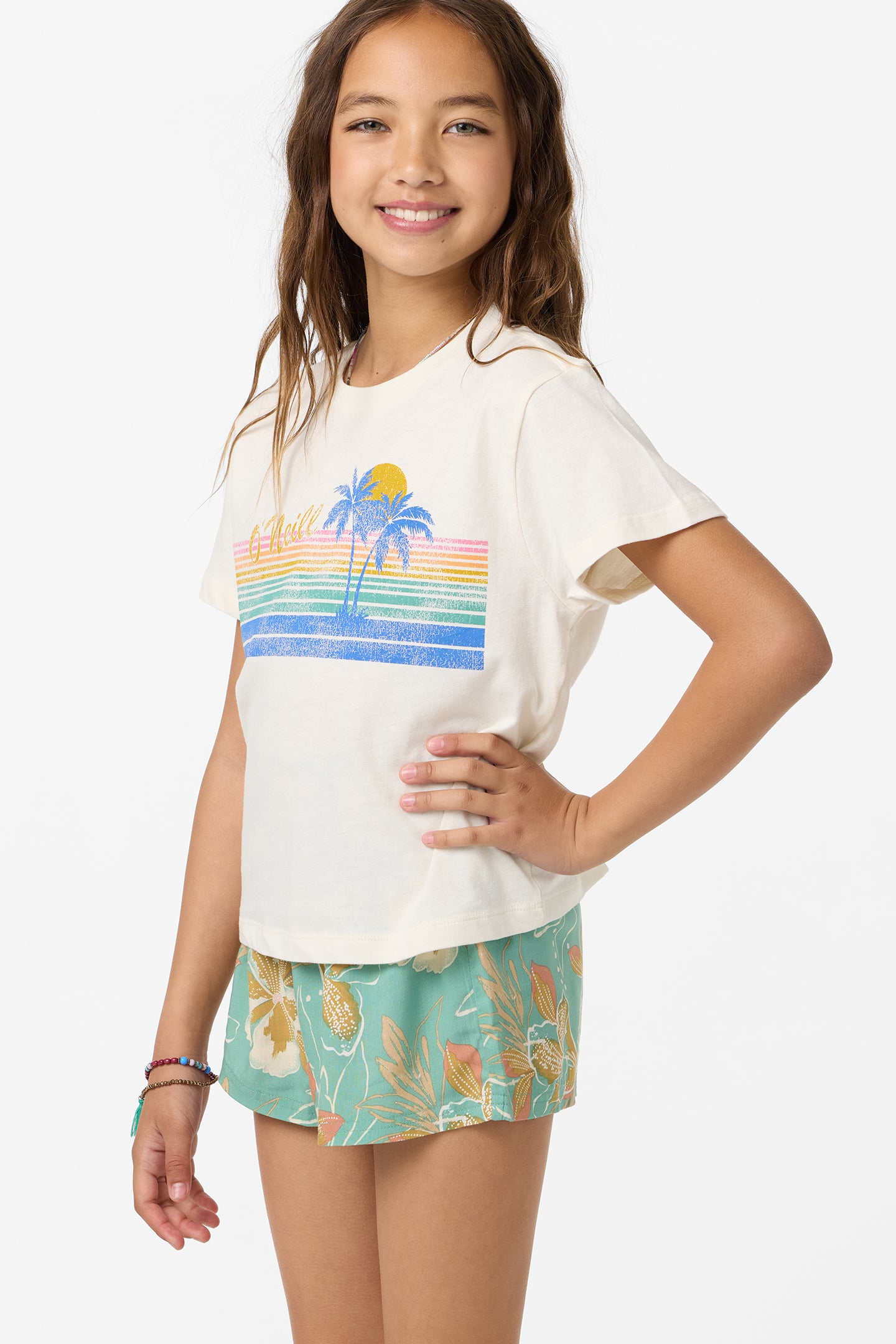 Girl's Retro Stripe Willa Skimmer Tee -  | O'Neill