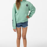 Girl's Tropic Melt Oversized Hoodie - Green | O'Neill