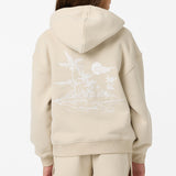 Girl's Tropic Melt Oversized Hoodie - Lt Khaki | O'Neill
