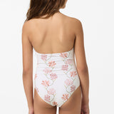 Girl's Ivy Floral Cinched One-Piece - Tofu | O'Neill