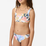 Girl's Cora Geo Square Neck Swim Set - Multi Clr | O'Neill
