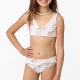 Girl's Ivy Floral Fixed Tri Swim Set - Tofu | O'Neill