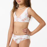 Girl's Ivy Floral Fixed Tri Swim Set - Tofu | O'Neill