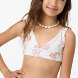 Girl's Ivy Floral Fixed Tri Swim Set - Tofu | O'Neill
