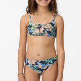 Girl's Mermaid Floral Hanky Swim Set - Navy | O'Neill