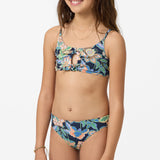 Girl's Mermaid Floral Hanky Swim Set - Navy | O'Neill